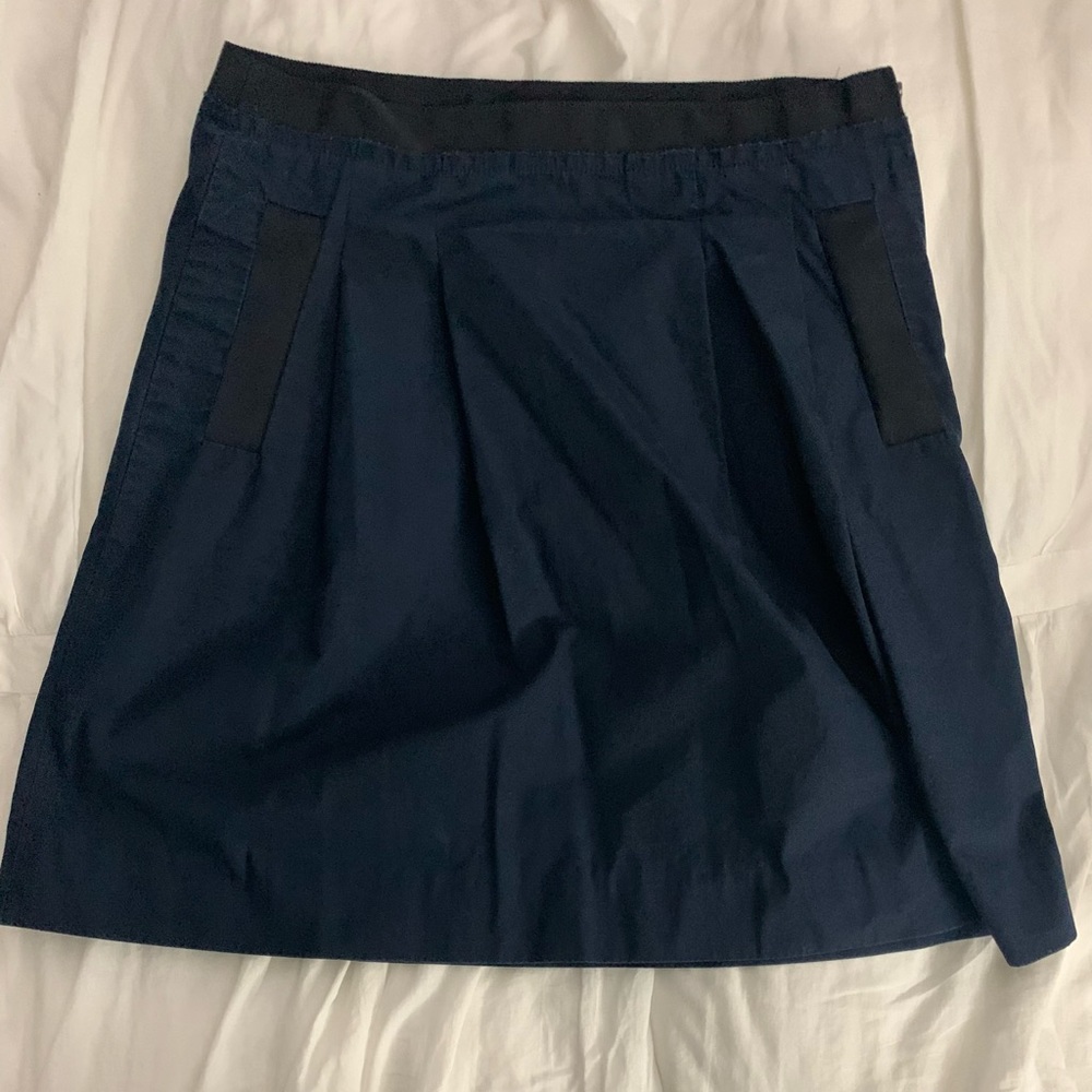 Navy JCrew A-Line, Midi Skirt